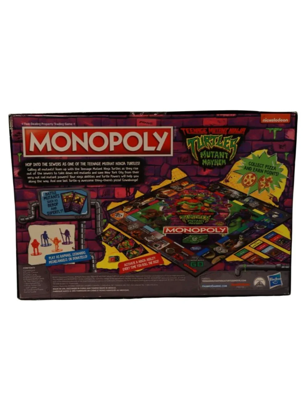 Monopoly Teenage Mutant Ninja Turtles Mutant Mayhem Board Game TMNT New